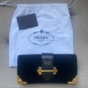 FINAL PRICE. Prada Cahier Velvet Clutch